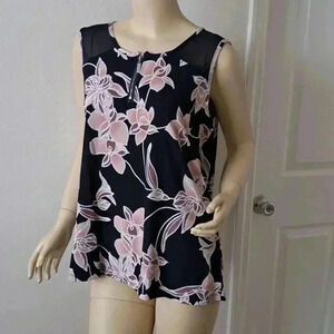 TOP BLOUSE BLUE AND PINK JSJ